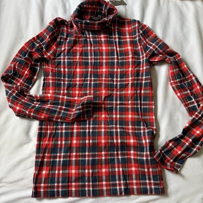 Top para mujer J.Crew tartán tejido malla cuello alto talla XS NUEVO CON ETIQUETAS Foto 1 de 3