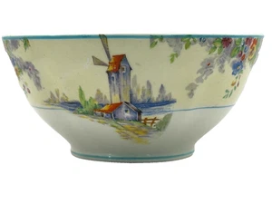 Grindley Tunstall England Bowl Old Mill English Pottery Vintage - Picture 1 of 8