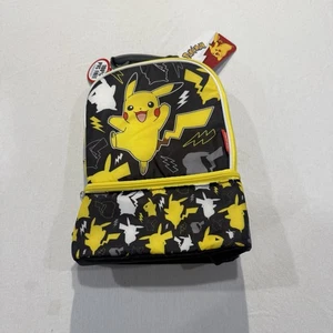 Thermoskanne Pokemon Pikachu Brotzeittasche mit Reißverschluss, Tragegriff oben 2 Fächer, Neu mit Etikett - Bild 1 von 6