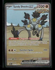 Sandy Shocks ex 250/182 Pokemon SV04: Paradox Rift ilustración especial raro casi nuevo - Imagen 1 de 2