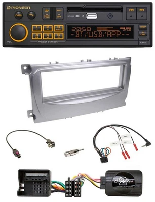 Pioneer DAB Lenkrad USB Bluetooth Autoradio für Ford Galaxy C-Max ab 2007 Focus - Bild 1 von 4