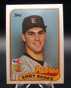 1989 Topps #1 Draft Pick #437 Andy Benes RC NM - Bild 1 von 2