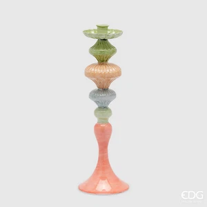 EDG Enzo De Gasperi Portacandela Colormix H 36 Cm D 12 Cm Metallo Multicolor - Imagen 1 de 3