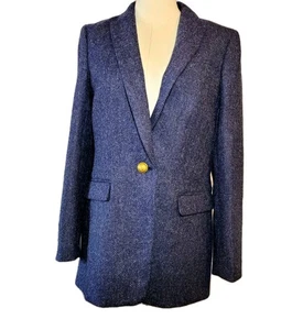 J. Blazer Crew Parke Espiga 100% Lana Inglés Talla 6 Preppy Azul Marino Corporativo - Imagen 1 de 17