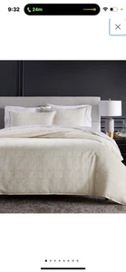 Set copripiumino KING in stucco a quadri collezione hotel 3 pezzi - Foto 1 di 7