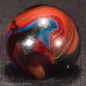 JABO ENCORE Oxblood AV Swirl Marble 23/32 Mint Hawkeyespicks - Picture 1 of 6
