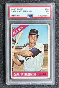 1966 Topps Carl Yastrzemski #70 Medias Rojas de Boston (MVP/18x AS/7x GG/HOF) PSA FR 1,5 - Imagen 1 de 3