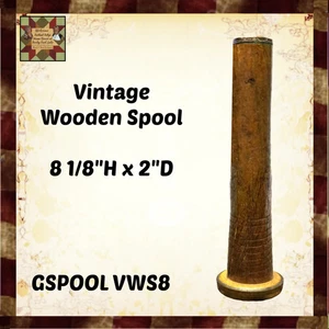 Carrete de madera vintage 8" - Imagen 1 de 2