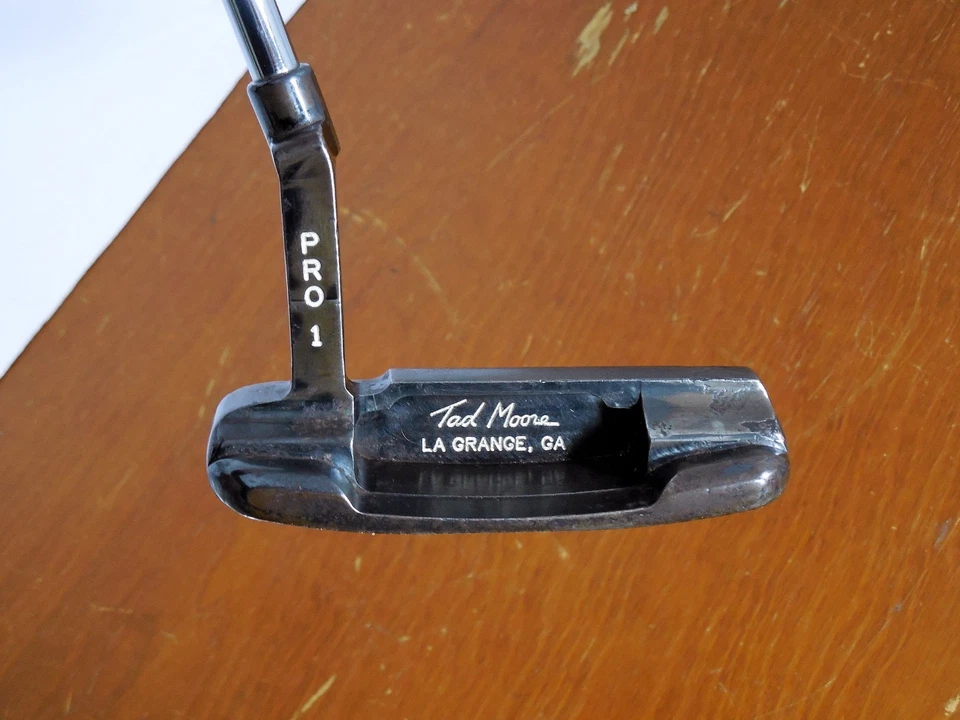 Tad Moore Pro 1 La Grange GA Carbon Steel blade putter Sik grip 34 inch - Image 1 of 4