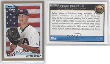 2010 Bowman Draft Draft Picks Gold Felipe Perez #BDPP106