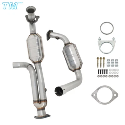 For Chevy Silverado 1500 4.3L/4.8L/5.3L 1999-2006 Y Pipe Catalytic Converter Set Foto 1 de 4