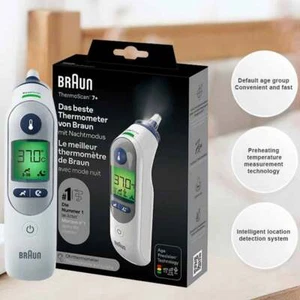 Braun ThermoScan 7+ Ear Thermometer Age Precision with Night Mode G - Picture 1 of 10