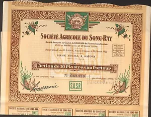DECO => Société Agricole du SONG-RAY (SAÏGON INDOCHINE) (G) - Bild 1 von 1