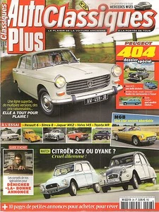 AUTO PLUS CLASSIQUES 26 JAGUAR MK2 MGB R6 L 2CV6 CLUB DYANE 6 VOLVO 145 SIMCA 8 - Imagen 1 de 2