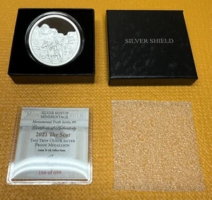 The Scar, MiniMintage Proof, Silver Shield, 2oz .999 Fine, COA - Picture 1 of 4