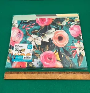 Pen + Gear File Folders 6 Floral - Letter Size Home Office Organization - NEW - Picture 1 of 2