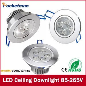 Modern LED Downlight Dimmable 9W/12W/15W Recessed Round Ceiling Spotlights 220V - Picture 1 of 11