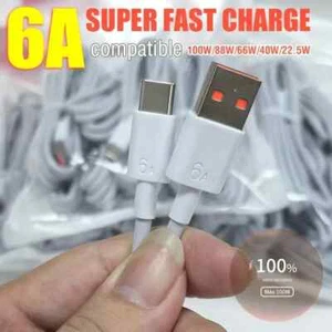 Usb to Usb-c Fast Charge cable 2m 6a compatible up to 100w - Picture 1 of 2