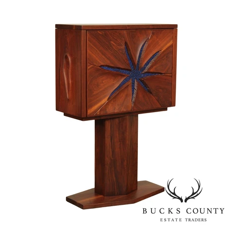Robert Whitley Rare Studio Crafted Walnut Starfish Desk Cover