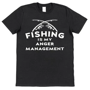 Camiseta de Pesca Manejo de la Ira para Pescador Pescador Regalo Divertida Pesca de Carpa - Imagen 1 de 4
