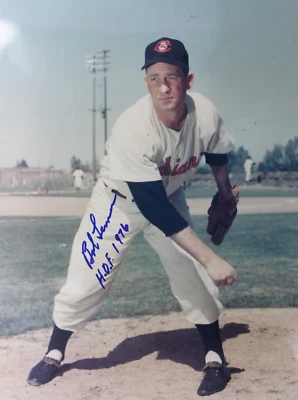 Bob Lemon (d.2000) Cleveland Kansas City HOF Autographed 8x10 Signed Photo JSA - Image 1 of 4