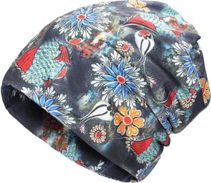 Chemo Headwear Women Slouchy Beanie Head Scarf Hat Turban Covers Skull Cap - Picture 1 of 4