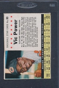 1961 Post Cereal #063 Vic Power Indians EX/MT *1141 - Picture 1 of 1