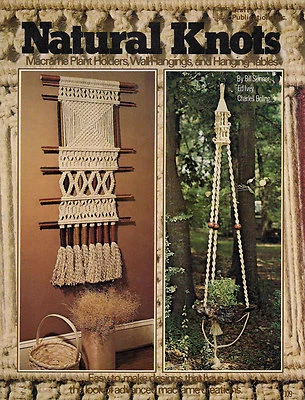 Natural Knots Macrame Plant holders, Wall Hangings, Hanging Tables. Vintage 1976 - Image 1 of 4