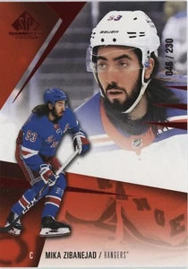 2023-24 SP Game Used Red Parallel #7 MIKA ZIBANEJAD /230 New York Rangers - Picture 1 of 2