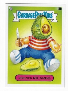 RIPENED RICARDO 2021 GARBAGE PAIL KIDS FOOD FIGHT CARD 13b