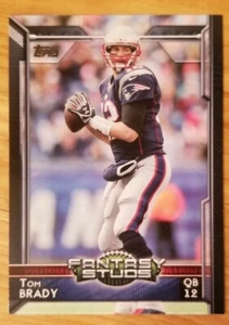 Tom Brady 2015 Topps Fantasy Focus Football Card #308 - Picture 1 of 2