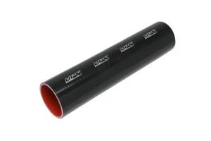 HPS 3.75" ID 1 Foot Long 4-ply Reinforced Silicone Coupler Tube Hose Black 95mm - Picture 1 of 2