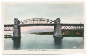 Burrard Street Bridge Vancouver British Columbia BC Gowen Sutton Postcard RPPC - Bild 1 von 2