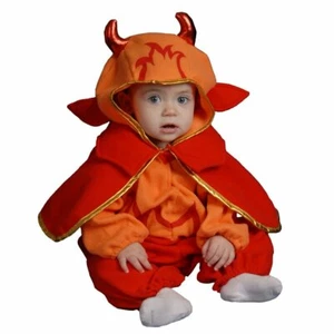Cute Little Infant Devil Costume By Dress Up America - 0-12 Months - Picture 1 of 1