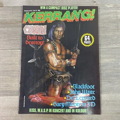 Kerrang Magazine Issue #79 Conan Scorpions Cover KISS Def Leppard + More - Image 1 of 4