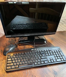Gateway 20" Monitor-Tastatur und Maus Set mit allen Kabeln enthalten exkl - Bild 1 von 9