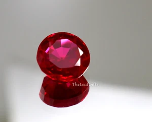 AAA+ Round Cut 11.20 Ct Ruby Sri Lanka Mined Natural Red Ruby Women's Gemstone S - Picture 1 of 6