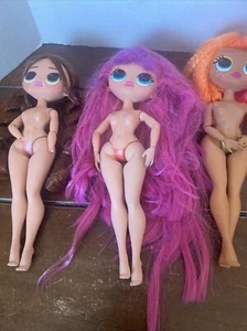 lot of 3 LOL SUPRISE 9" DOLLS Naked - Picture 1 of 10