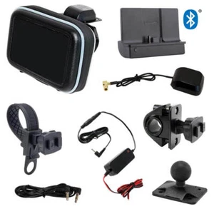 SiriusXM Radio Motorcycle Compact Installation Kit, Case, Antenna, Power Cables - Picture 1 of 8