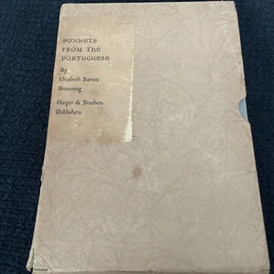 Elizabeth Barrett Browning 1910 Sonnets from the Portuguese Harper & Row Edition - Picture 1 of 5