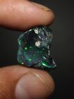 Black Opal Rough Ethiopian Welo fire Flashy loose raw black opal crystal 8.05 Ct