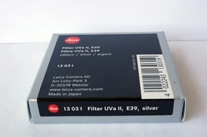 Leica UVa II E39 39mm Filter 13031 Paper Box only - Picture 1 of 4