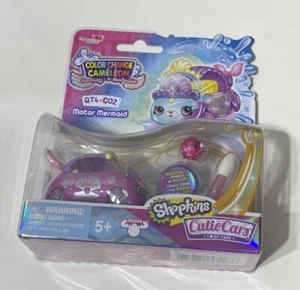 Shopkins Cutie Cars Color Change Fantasy Motor Mermaid Figure Pack DieCast - Picture 1 of 2