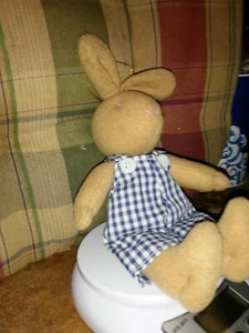 8" Brown Easter Bunny stuffed - Picture 1 of 2