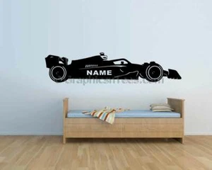 2023 F1 Racing Car Wall Art Sticker, Formula 1 Vinyl Graphic Decal, Personalised - Picture 1 of 31