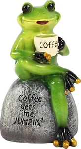 Frog Decor Resin Statues- 1 Set Decorations for Garden Outdoor Statues,Funny... - Picture 1 of 7