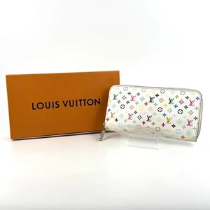 Louis-Vuitton Wallet Monogram Multicolor Zippy White M937582 CA0153 Auth / 0502 - Picture 1 of 14