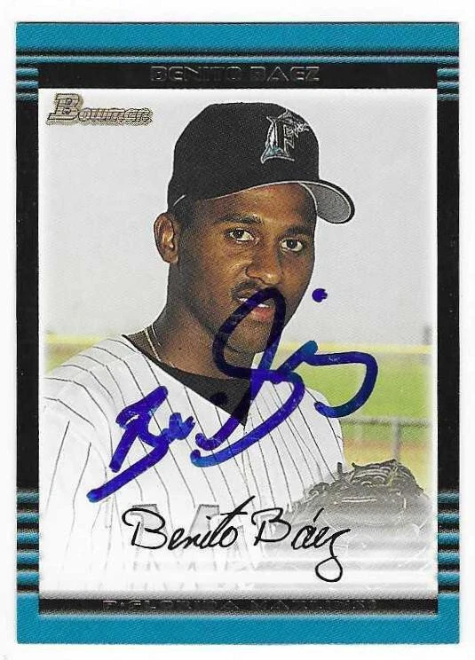 BENITO BAEZ 2002 BOWMAN AUTOGRAPHED SIGNED #  425 FLORIDA MARLINS - Image 1 of 1
