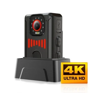 Body Camera 4K Wearable Police Law Enforcement Recorder Shockproof Night Vision - Picture 1 of 6
