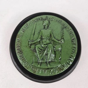 King Richard I Lion Heart Wax Great Seal Green Medieval Reproduction Collectable - Picture 1 of 5